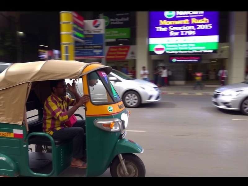 Indian Auto Rickshaw in Momentum Rush Indian Auto Rickshaw in Momentum Rush